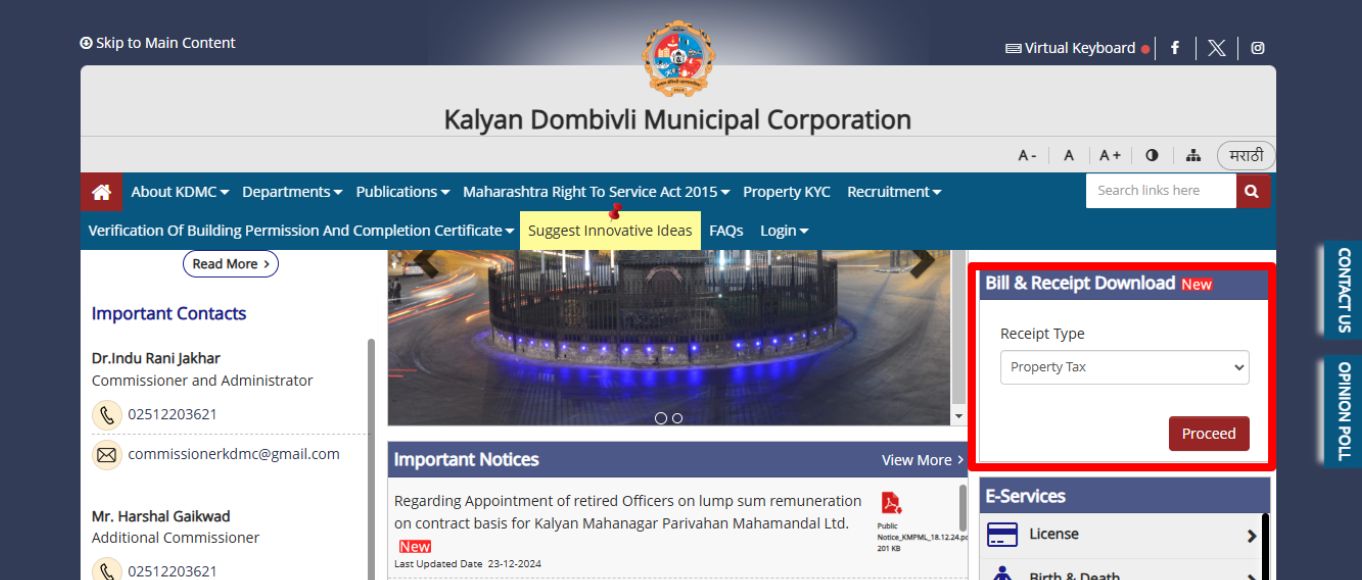 KDMC Property Tax