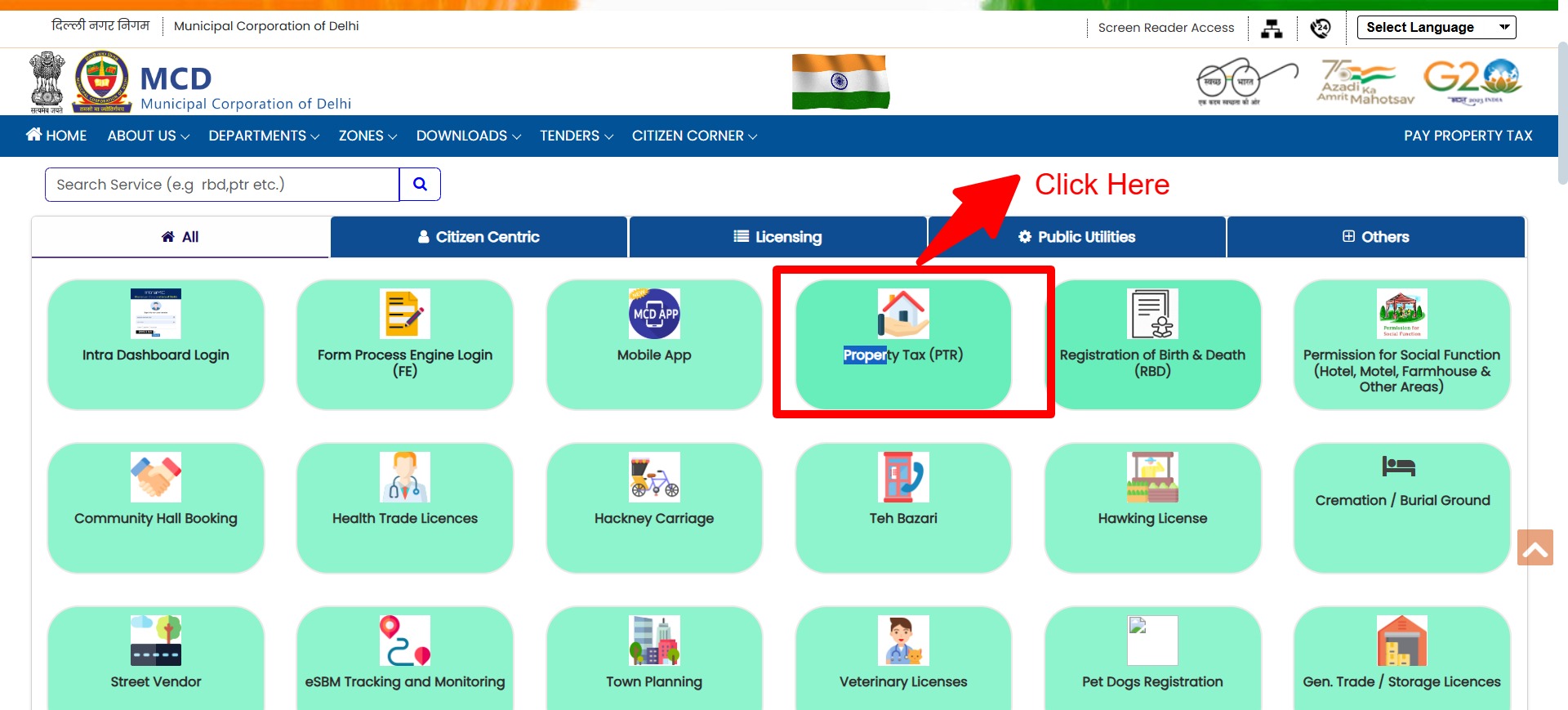 sdmc property tax online